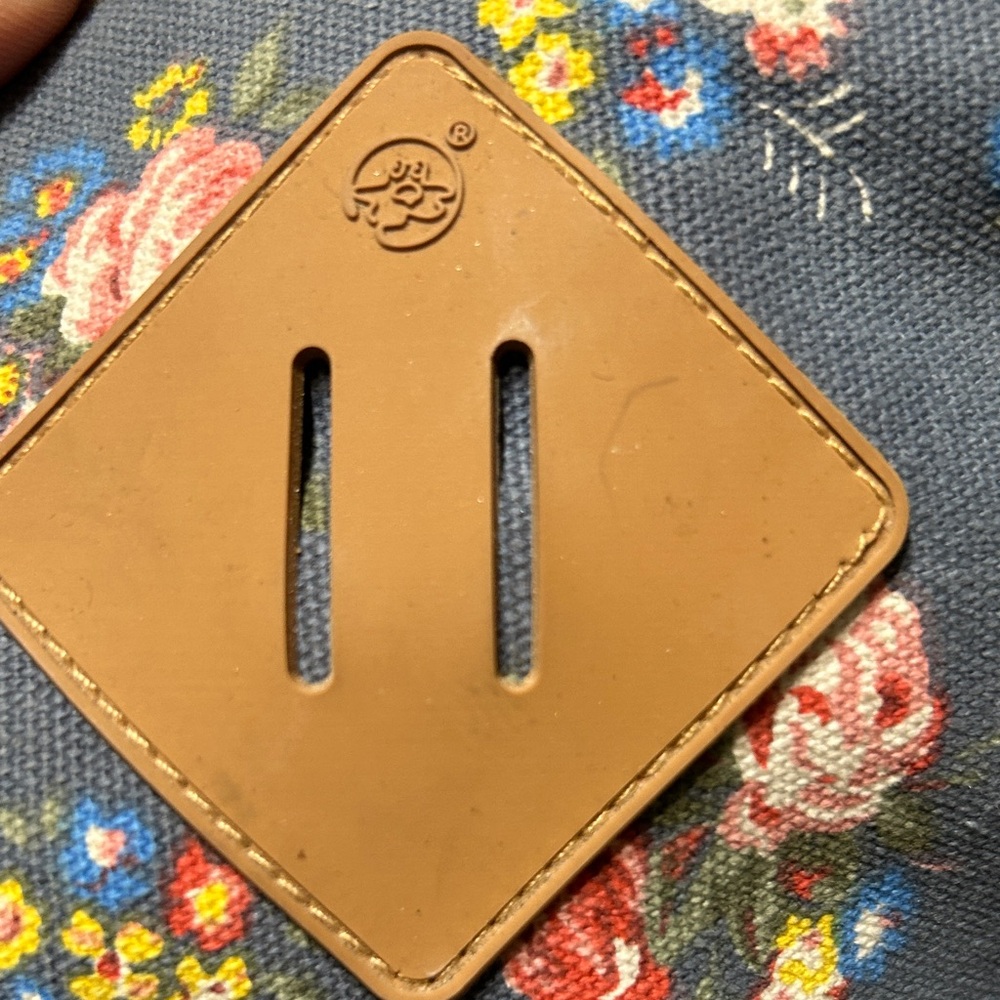 Source Unknown Floral Patterned Backpack In Blue … - image 3